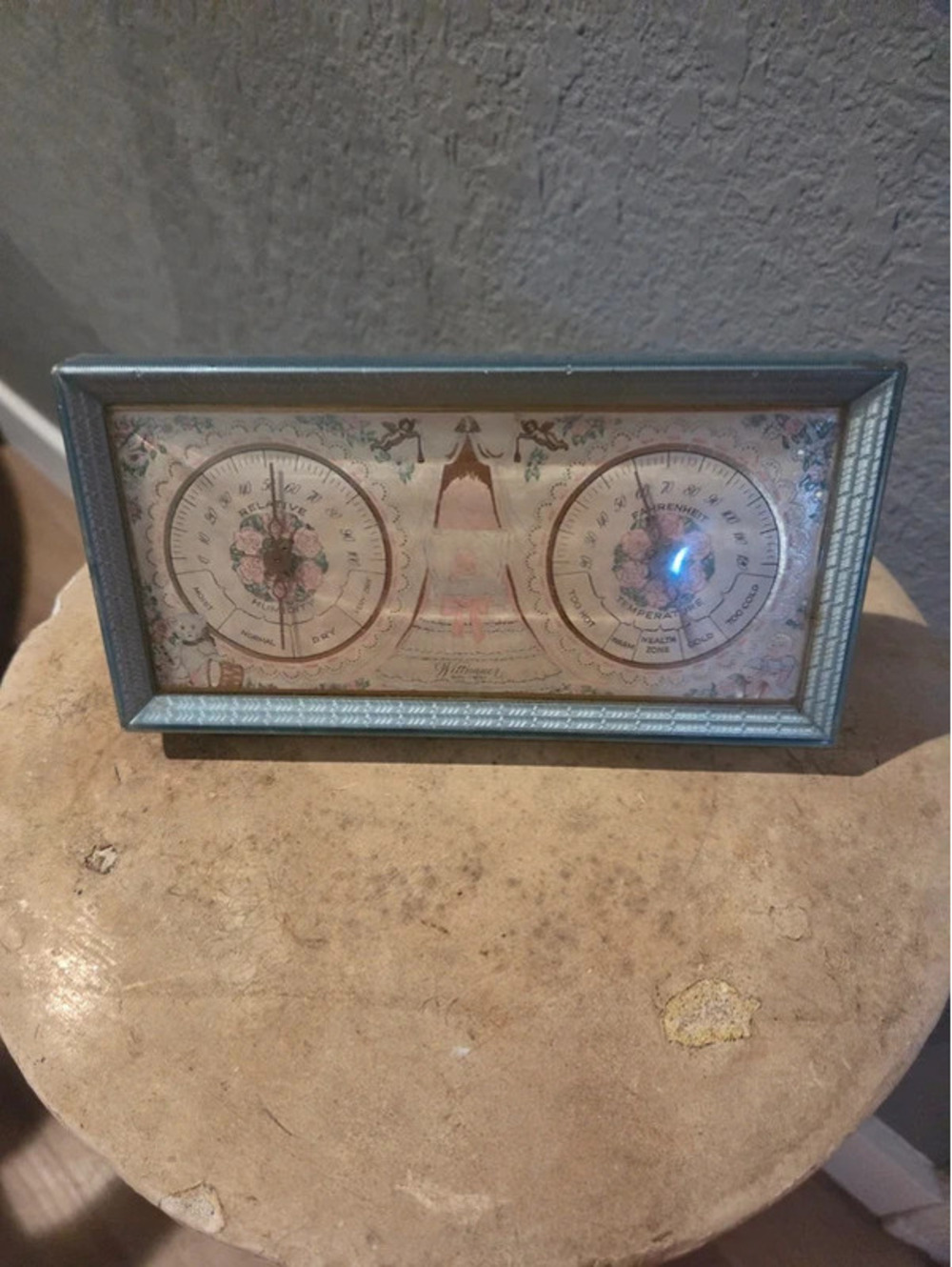 Vintage Wittnauer desk weather station